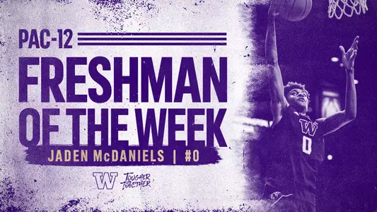 Jaden McDaniels Pac-12 Freshman of the Week