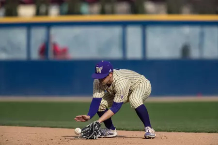 February 2, 2020: Fresno State baseball host Washington for the final game of the weekend series at Pete Beiden Field.