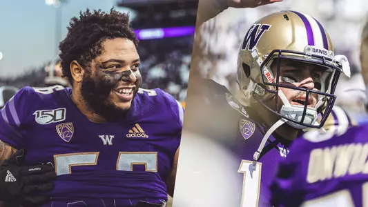 Jacob Eason and Nick Harris