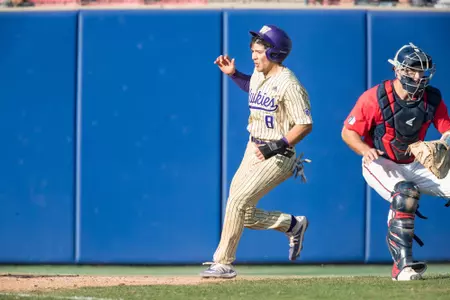 February 2, 2020: Fresno State baseball host Washington for the final game of the weekend series at Pete Beiden Field.