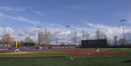 University of Washington baseball team hosts UC Irvine at Husky Ballpark on Saturday, February 29, 2020, in Seattle. (Stephen Brashear/Red Box Pictures)