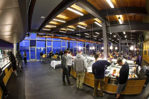 The University of Washington Training Table, the Windermere Cup Dining Room on Feb. 28, 2012. (Photos by Andy Rogers/Red Box Pictures)