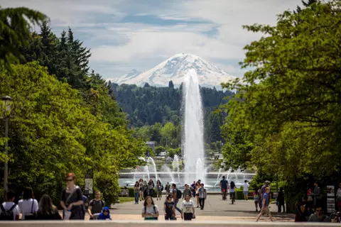 UW Campus on Graduation Day in June