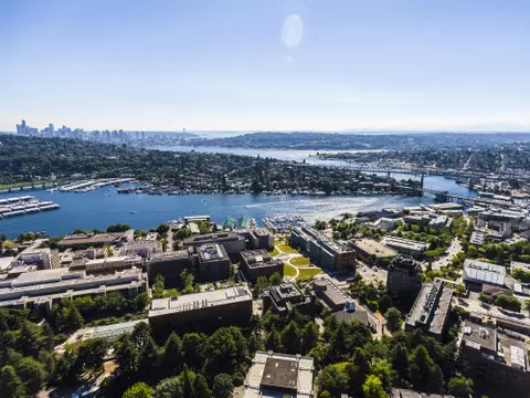 Images of campus from a drone