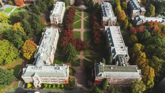 Images of campus from a drone