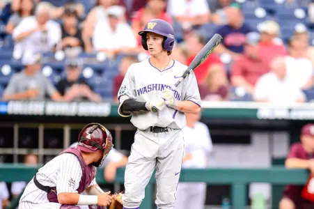 06/16/2018 2018 NCAA College World Series. Washington v Mississippi State. Photo by Joshua R. Gateley