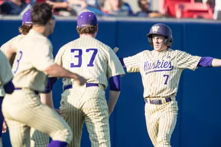 February 2, 2020: Fresno State baseball host Washington for the final game of the weekend series at Pete Beiden Field.