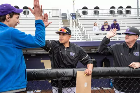 The University of Washington men's baseball team played the USC Trojans on Sunday March 242019 at Husky Baseball Stadium. (Photo by Red Box Pictures)