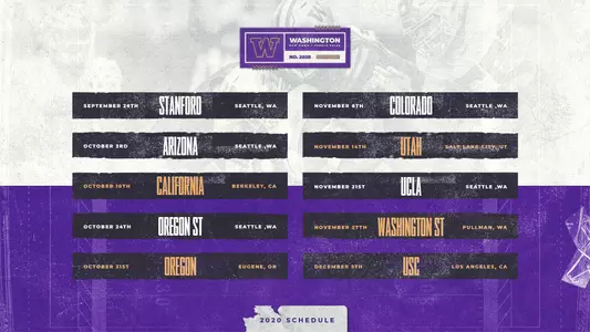 2020 Football schedule release graphic