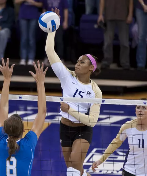 Bianca Rowland in action at home vs. UCLA during the 2009 season.