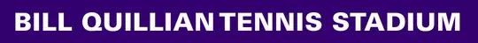 Bill Quillian Tennis Center Banner