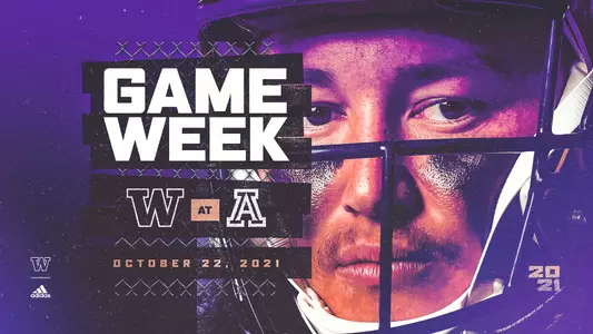UW at Arizona football game week graphic
