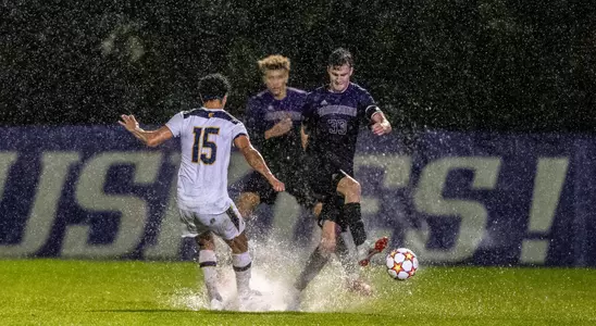 The University of Washington men's soccer team plays Cal