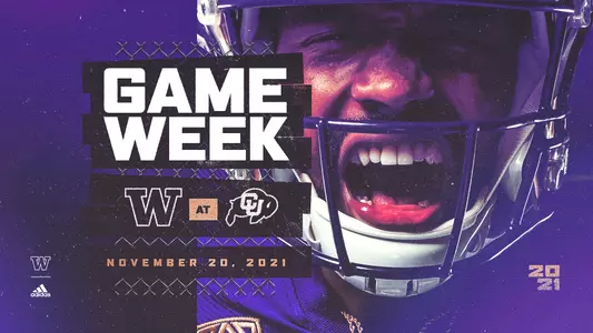 updated UW at Colorado 2021 game week graphic