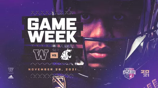 UW vs. WSU game week graphic football