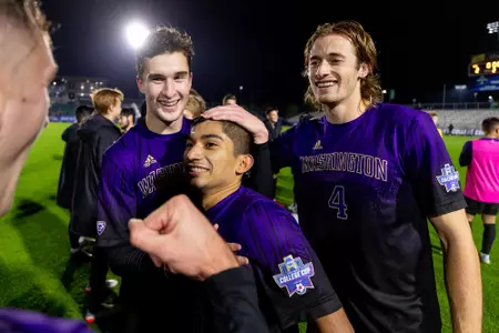 The University of Washington men’s soccer team plays Georgetown University in the College Cup