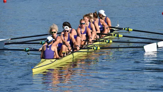 UW women's Varsity 8 at day 1 of 2021 NCAA rowing Championships