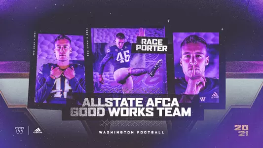 Race Porter named to Allstate AFCA Good Works team