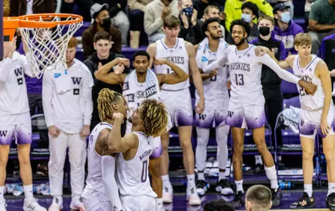 The University of Washington men’s basketball team plays California