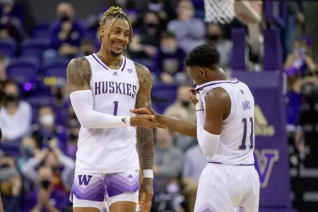 The University of Washington men’s basketball team plays Utah