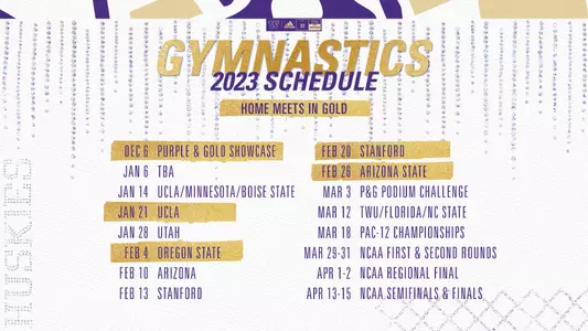GYM 2023 Schedule Graphic