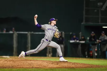 Cal Poly baseball hosted Washington at Baggett Stadium 2/19/22