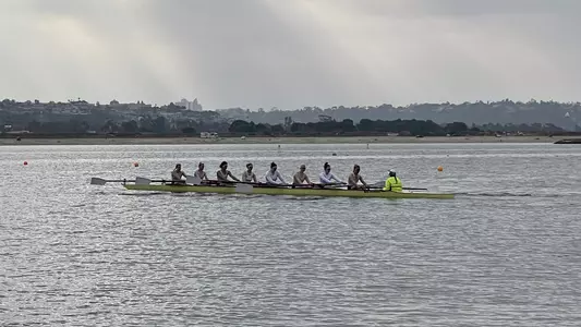 UW varsity eight women's crew at 2022 San Diego Crew Classic