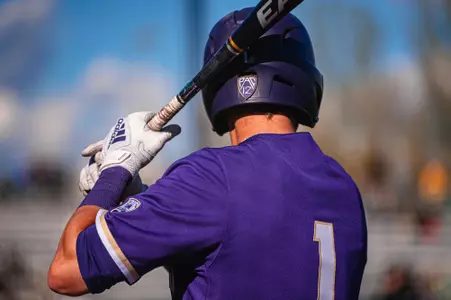 Josh Urps Warms Up To Bat On April 15, 2022 Vs. Oregon