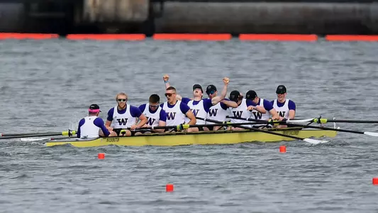UW men's third varsity eight at 2022 Pac-12 Championships