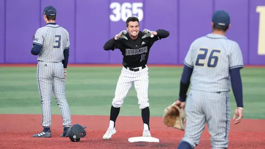 Christian Dicochea Celebrates A Double Vs. Cal Baptist On May 17, 2022