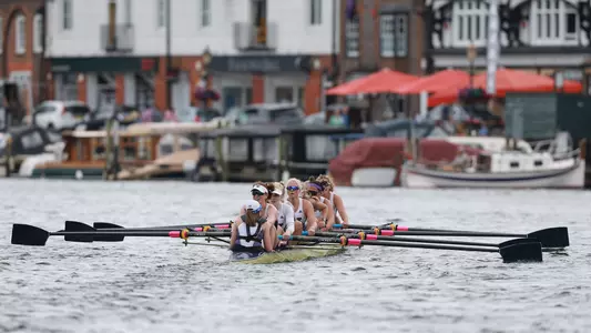 UW women's 8 in Island Challenge Cup at 2022 Henley Royal Regatta