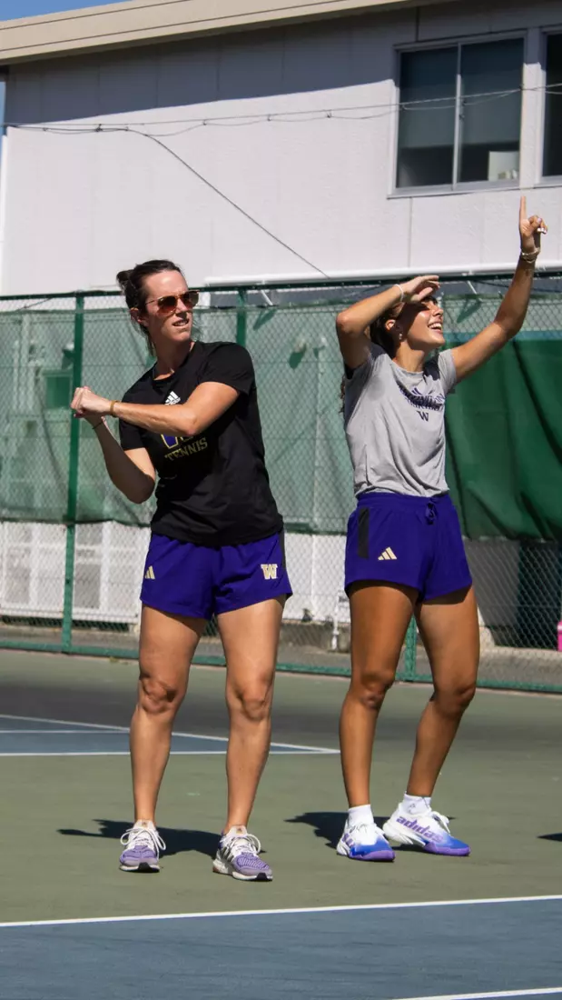 The University of Washington women's tennis team during their 2023 foreign tour in Japan.