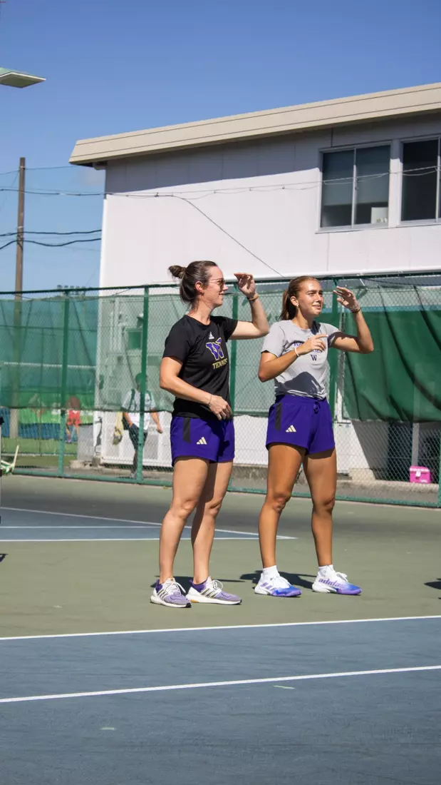 The University of Washington women's tennis team during their 2023 foreign tour in Japan.