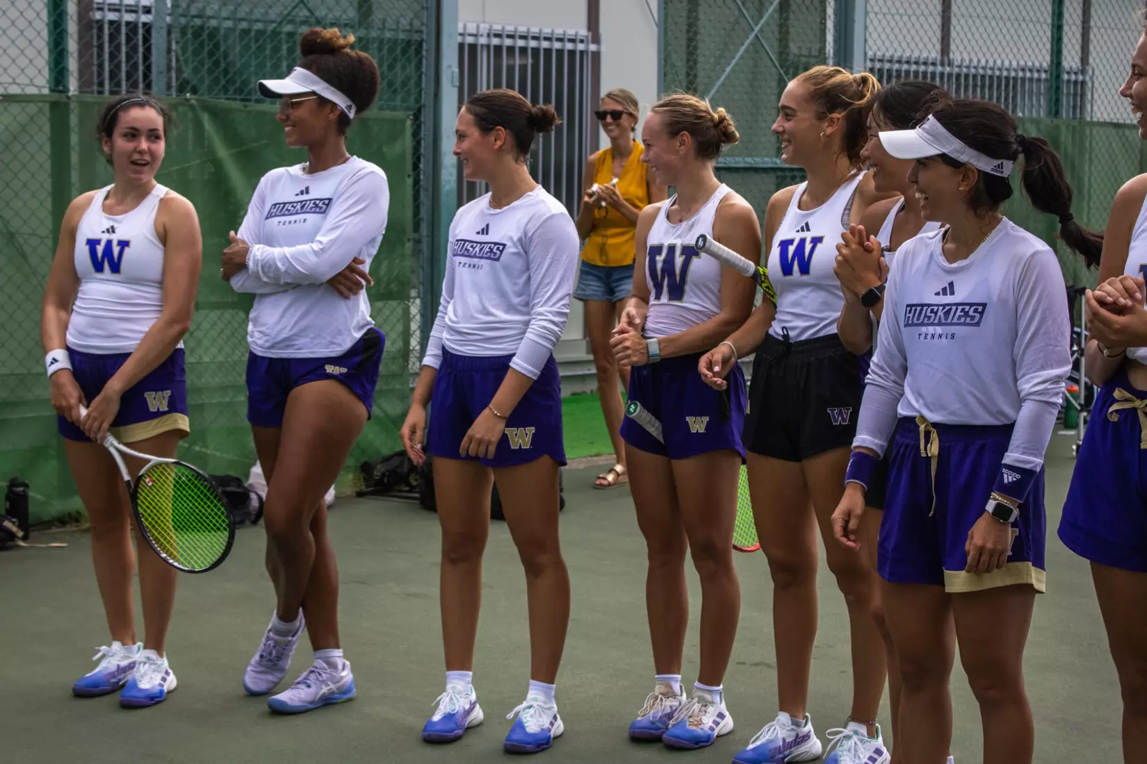 The University of Washington women's tennis team during their 2023 foreign tour in Japan.