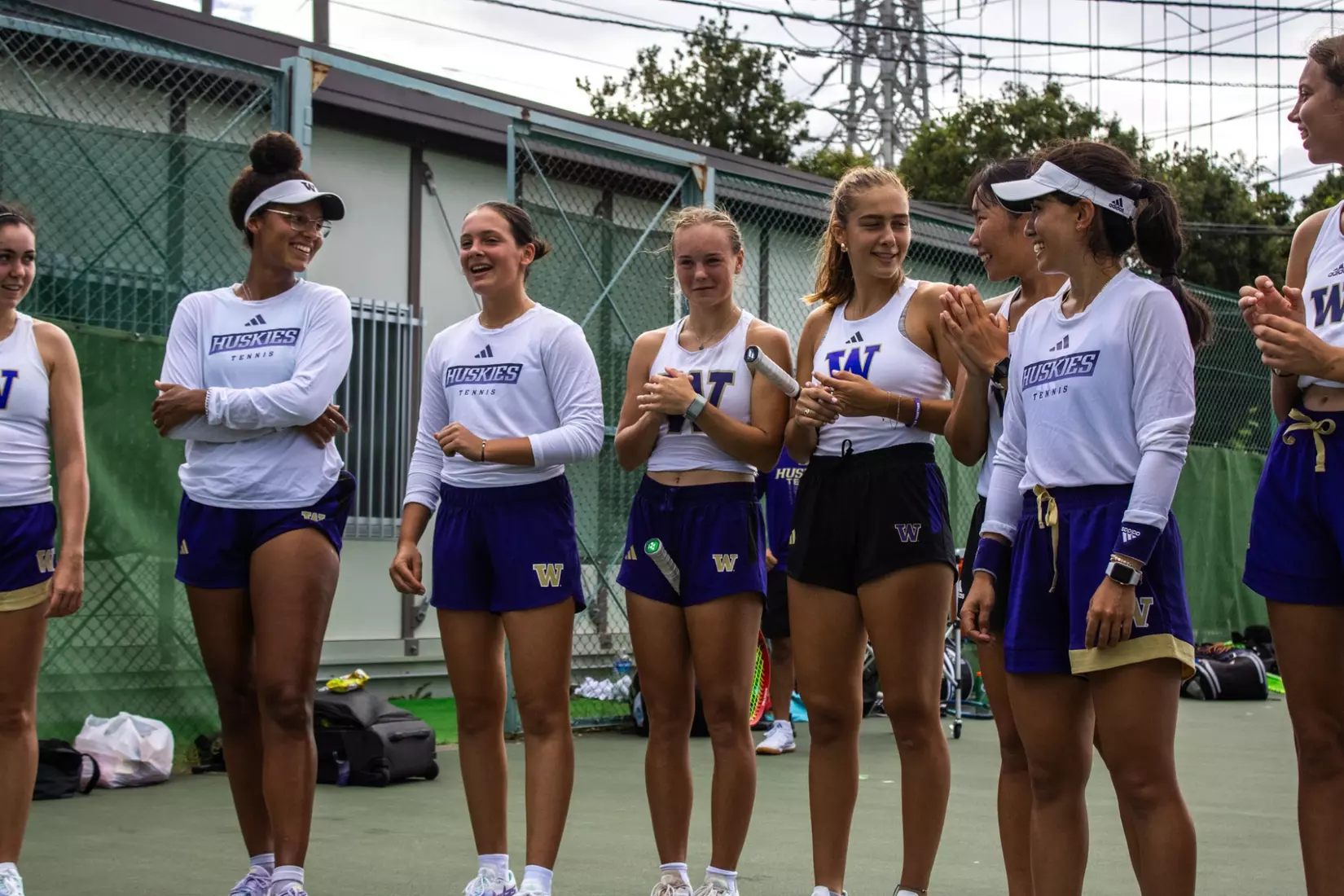 The University of Washington women's tennis team during their 2023 foreign tour in Japan.
