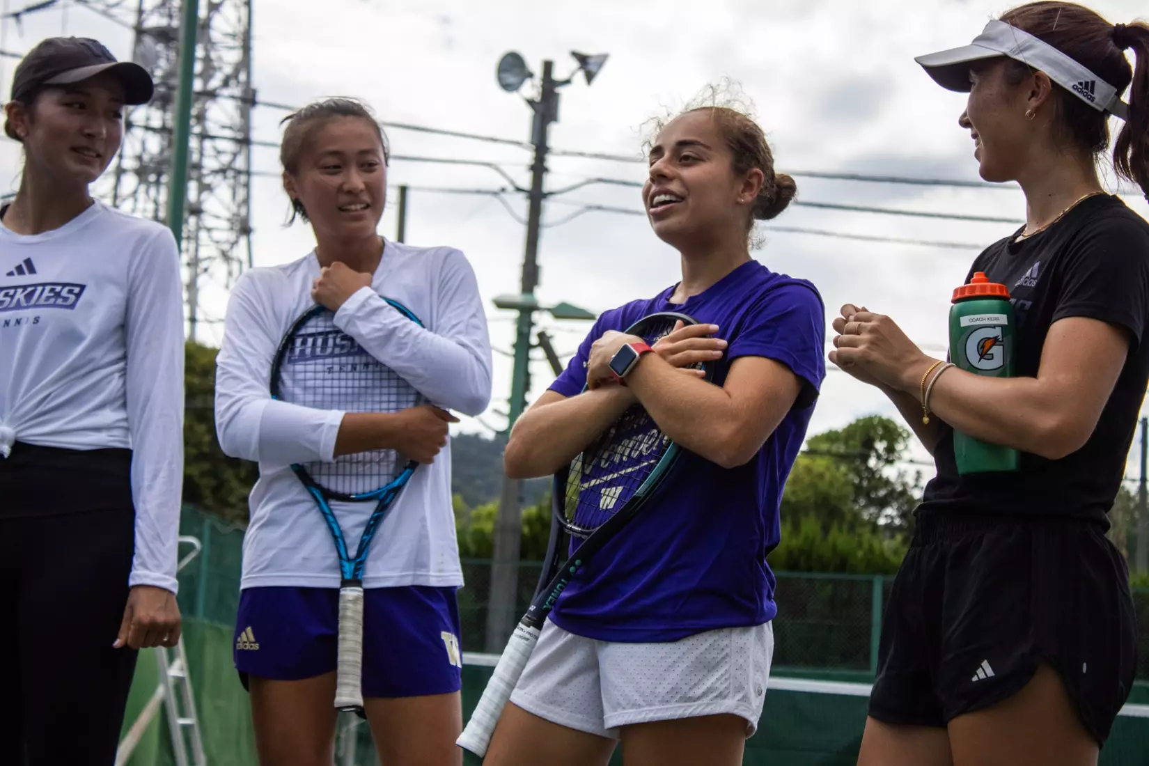 The University of Washington women's tennis team during their 2023 foreign tour in Japan.