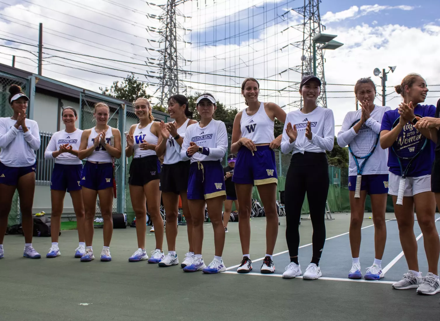 The University of Washington women's tennis team during their 2023 foreign tour in Japan.
