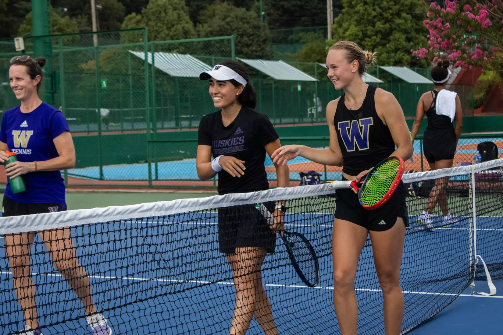 The University of Washington women's tennis team during their 2023 foreign tour in Japan.