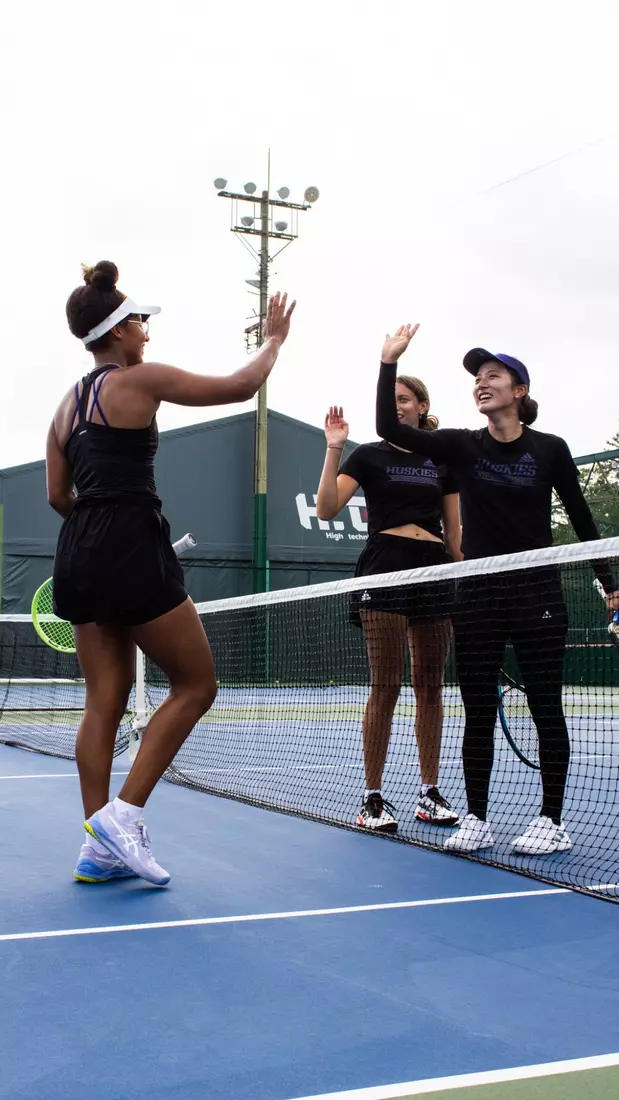 The University of Washington women's tennis team during their 2023 foreign tour in Japan.