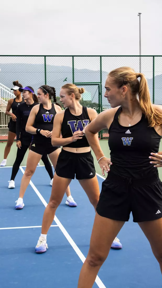 The University of Washington women's tennis team during their 2023 foreign tour in Japan.
