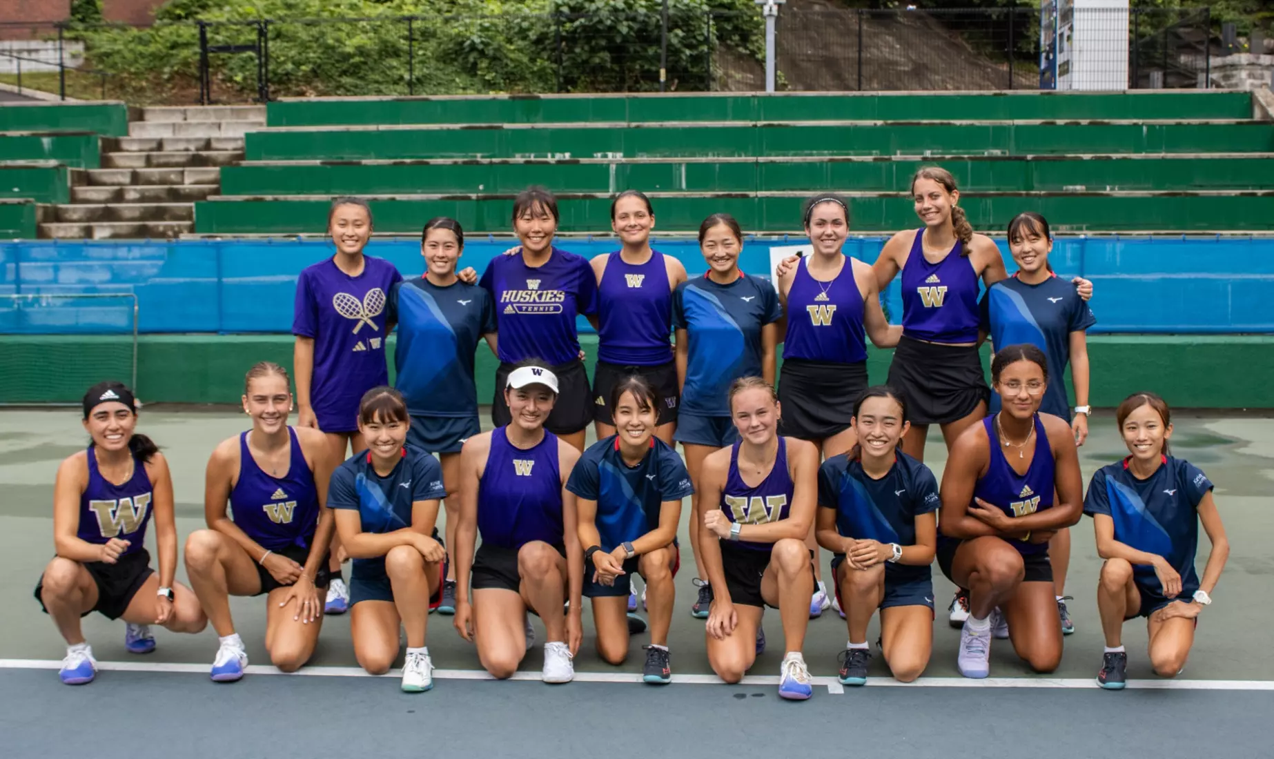 The University of Washington women's tennis team during their 2023 foreign tour in Japan.