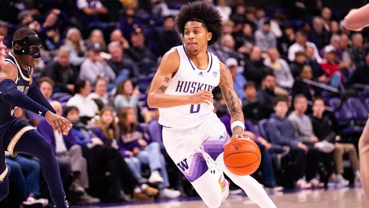 Koren Johnson driving against Montana State