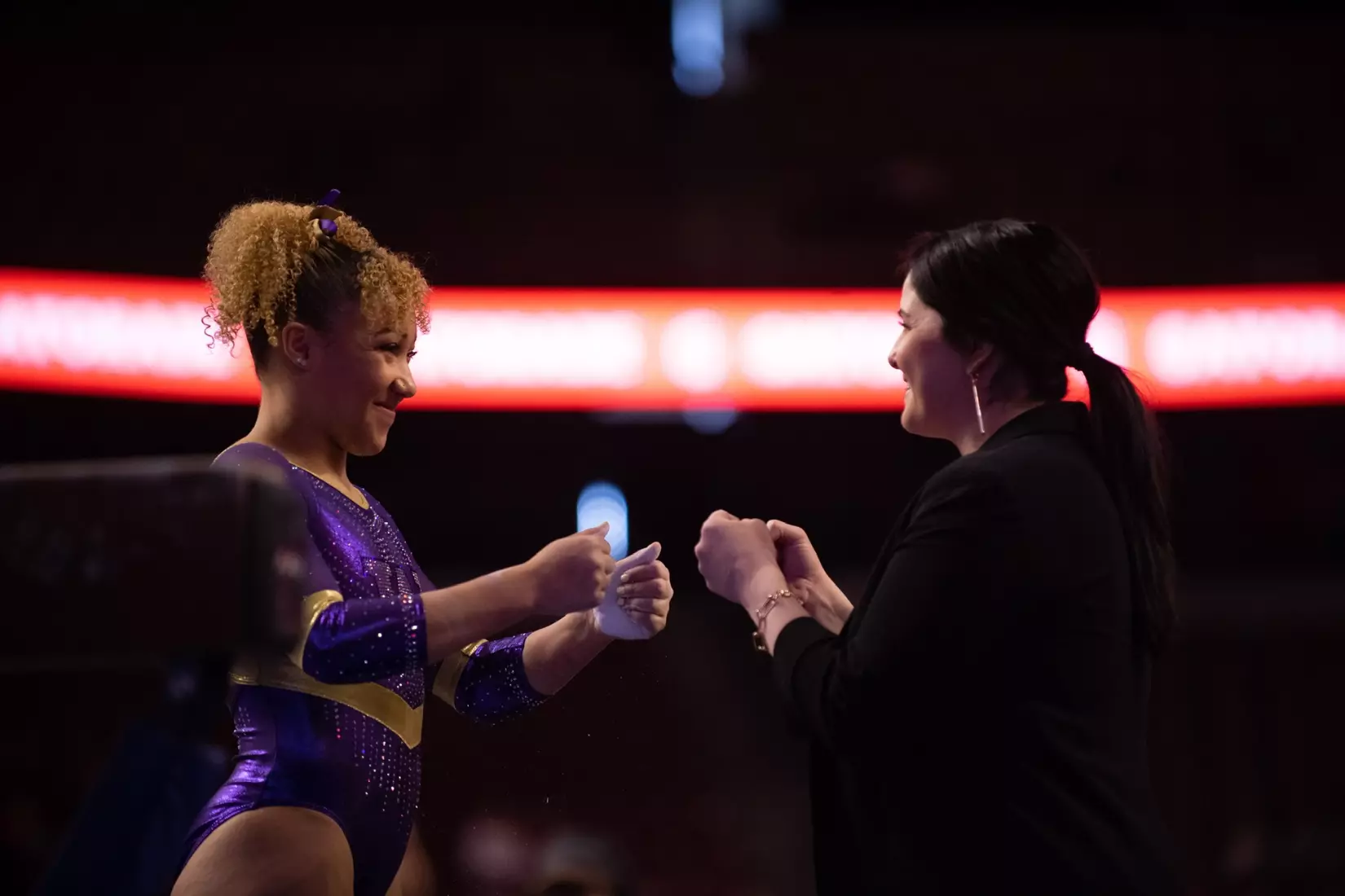 Washington gymnastics at Pac-12 Championships on March 18, 2023 at the Maverik Center in West Valley City, Utah.