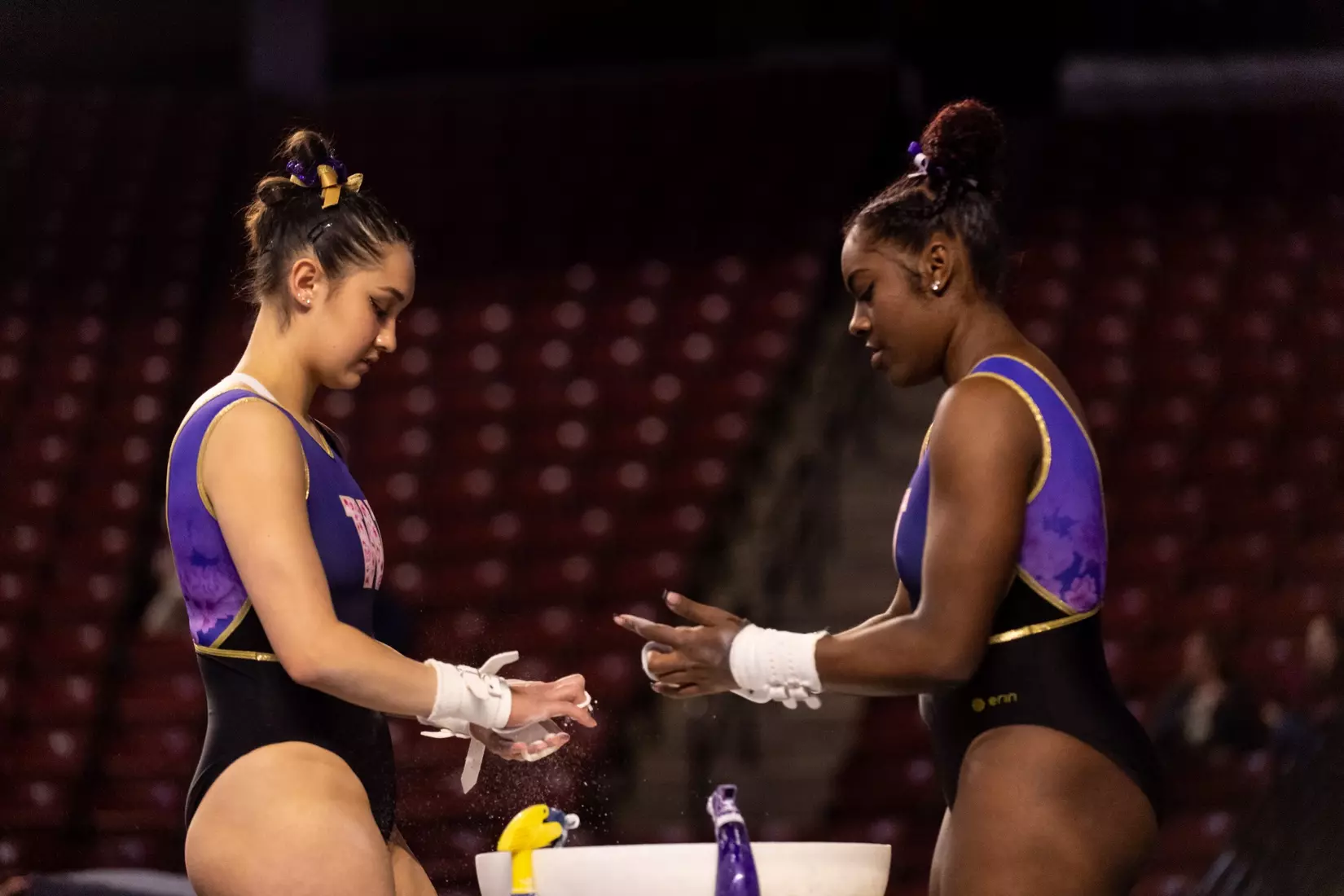 Washington gymnastics at Pac-12 Championships on March 18, 2023 at the Maverik Center in West Valley City, Utah.