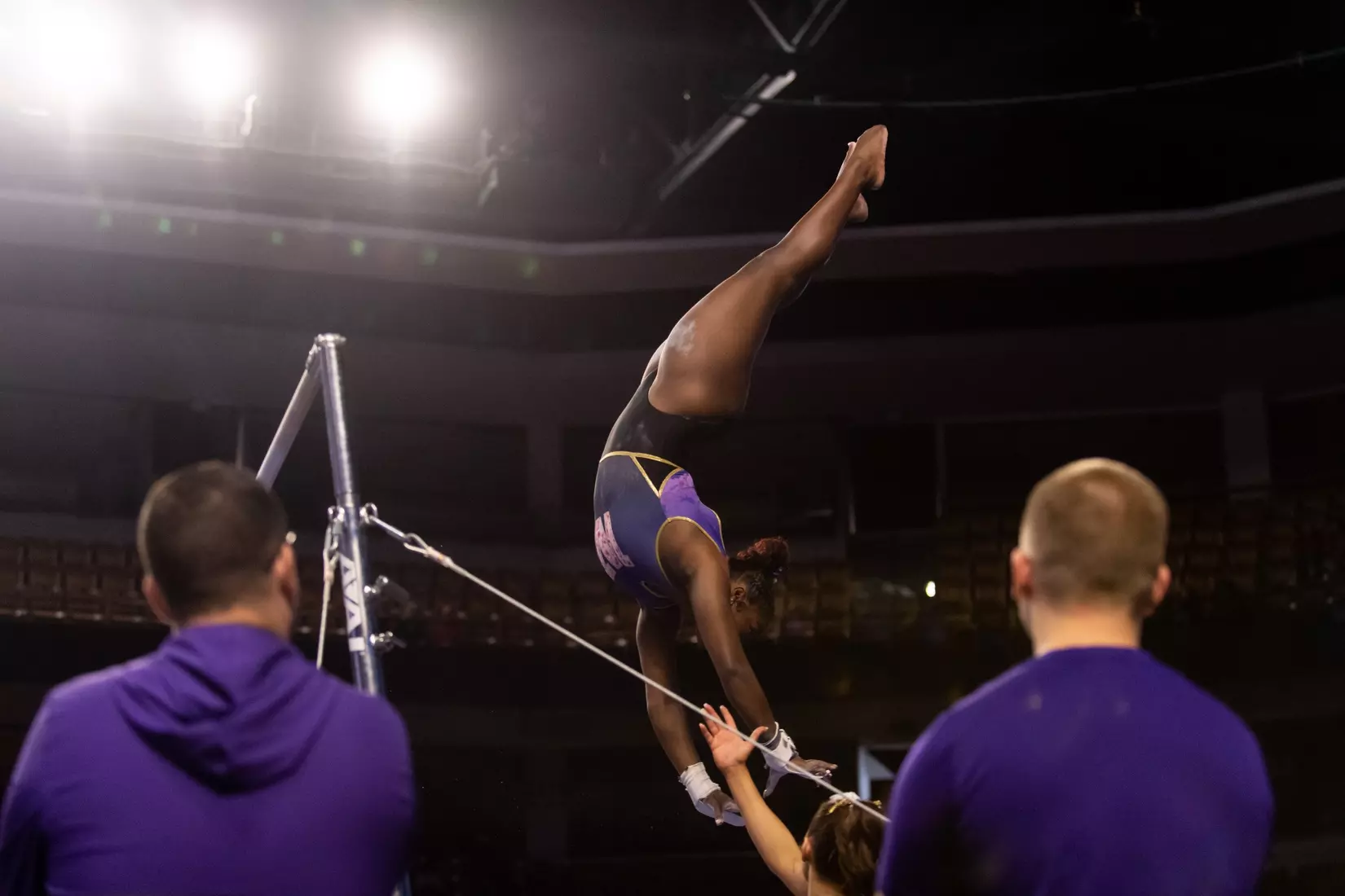 Washington gymnastics at Pac-12 Championships on March 18, 2023 at the Maverik Center in West Valley City, Utah.