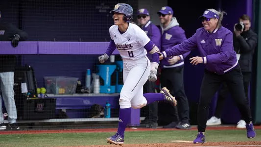 Baylee Klingler Home Run Celebration