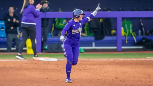 Baylee Klingler Home Run Celebration