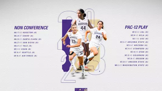 2023 Women's Soccer Schedule Graphic