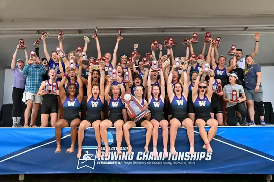 May 28, 2023: The 2023 NCAA Women’s Rowing National Championship at Cooper Lake on May 28th, 2023 in Pennsauken, NJ.
(Alika Jenner/UW Athletics)