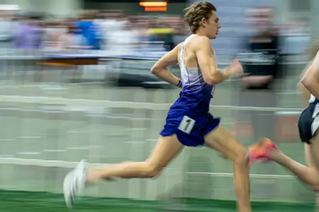 UW invitational track meet in the Dempsey Center in Seattle on January 27, 2024. Photo by David Ryder